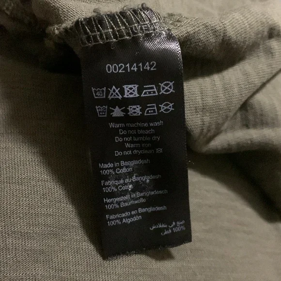 Zim & Zoe Olive Green Cotton Dress 14 - Picture 4 of 4